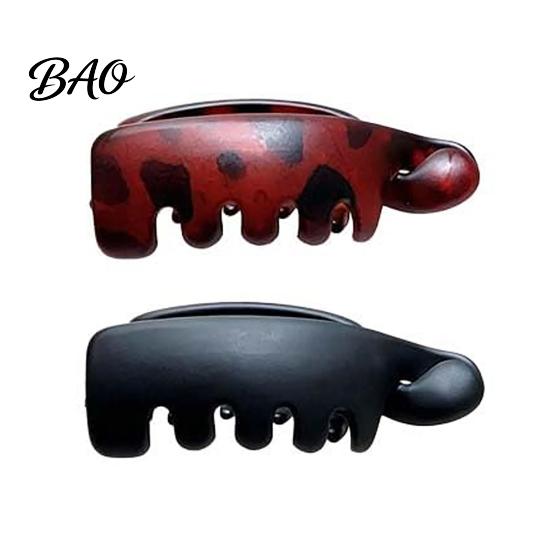 Non-slip Hair Claw 2Pcs Small Banana Clips for Thin Ponytails Buns, Shark Clip Serrated Grip Women, Vertical Hairs Pin Ponytail Holder Daily