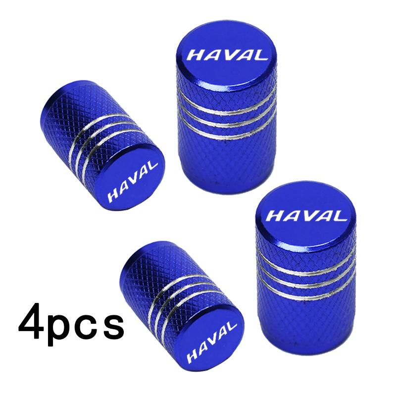 For Haval F7/F7X H6 H2 H3 H4 H8 H9 2018 Accessories Car Styling 4PCS Car Wheel Tire Valve caps CNC Aluminum Airtight Covers
