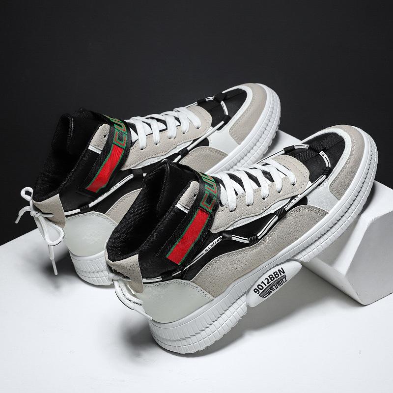 Autumn Men Casual Shoes Heighten 2024 New Running Sneakers Breathable Damping Tennis High-top Shoes Fashion Chunky Sneaker Soft