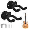 Guitar Hanger Wall Mount 2 Pieces Wall Mount Guitar Stand Guitar Bracket with Protective Sponge Suitable for Ukuleles and Other Instruments Mounting