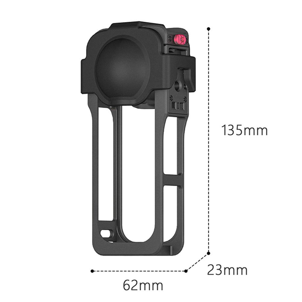 Protective Frame with Lens Guard Quick Release Protective Case Metal Action Camera Frame for Insta360 X5 Action Camera