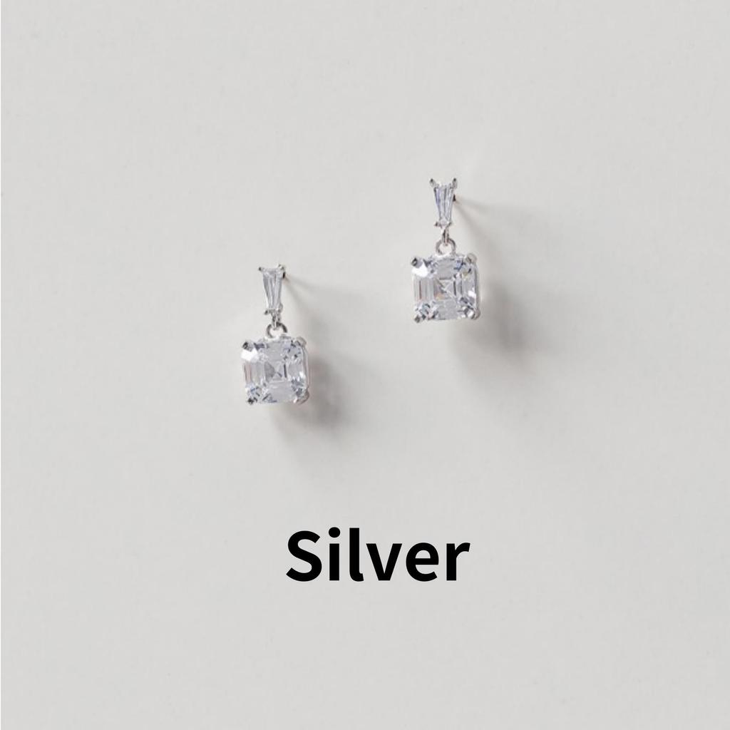 [Стиль ZEROBASEONE] Серьги Trion Square / Серебро 925 пробы