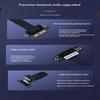 Pcie 3.0 X1 Riser Cable 90° Right Angle Extension Cable High-Speed Pci Express 1X Riser Card Ribbon Extender