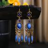 Ethnic Vintage Dangle Earrings for Women Tassel Waterdrop Earring Wedding Festival Jewelry Accessories