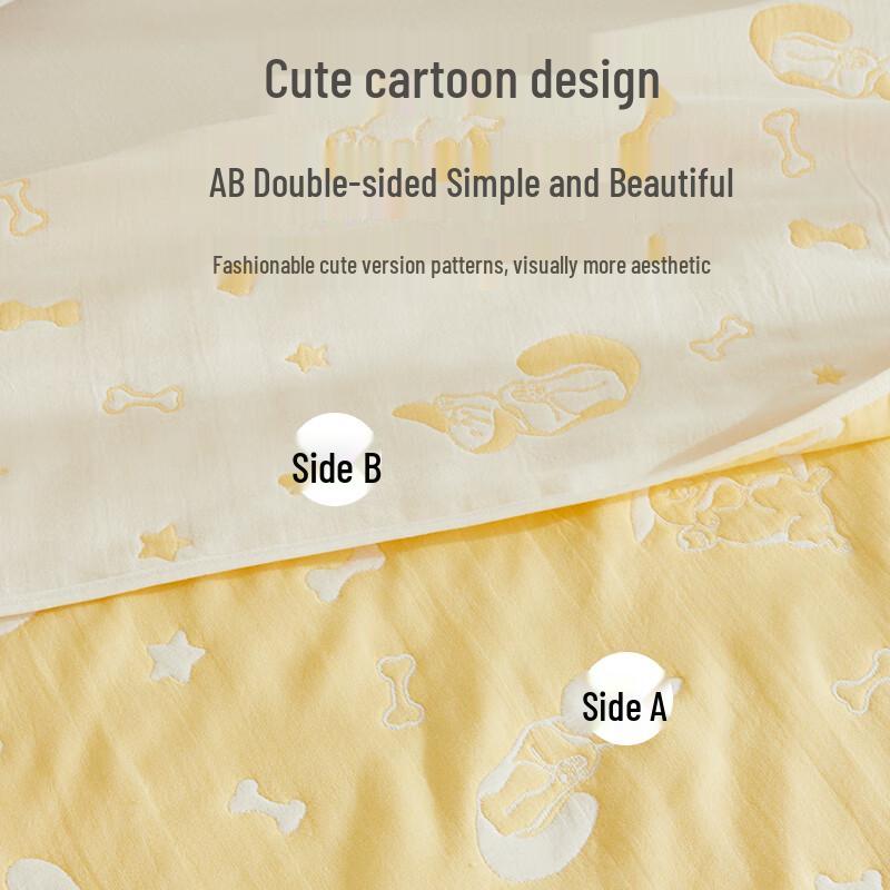 Hengyuanxiang All-Cotton Antibacterial Gauze Pillow Towel Pair