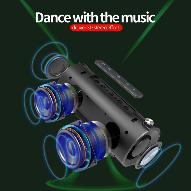 S30 Беспроводная Bluetooth-колонка HIFI Портативная акустическая система Стерео Бас Звуковая коробка Поддержка TF-карт, TWS, AUX, USB-флеш-накопитель