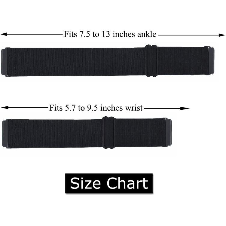 Adjustable Elastic Wrist Band/Ankle Band for Compatible with Fitbit Versa 2/Blaze/Versa/Versa Lite/Versa Special Edition Smartwatch, Stretchy Band