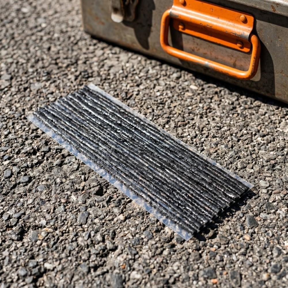 50PCS Rubber Tire Repair Plugs Kit No Glue Tubeless Seal Strip Emergency Repair