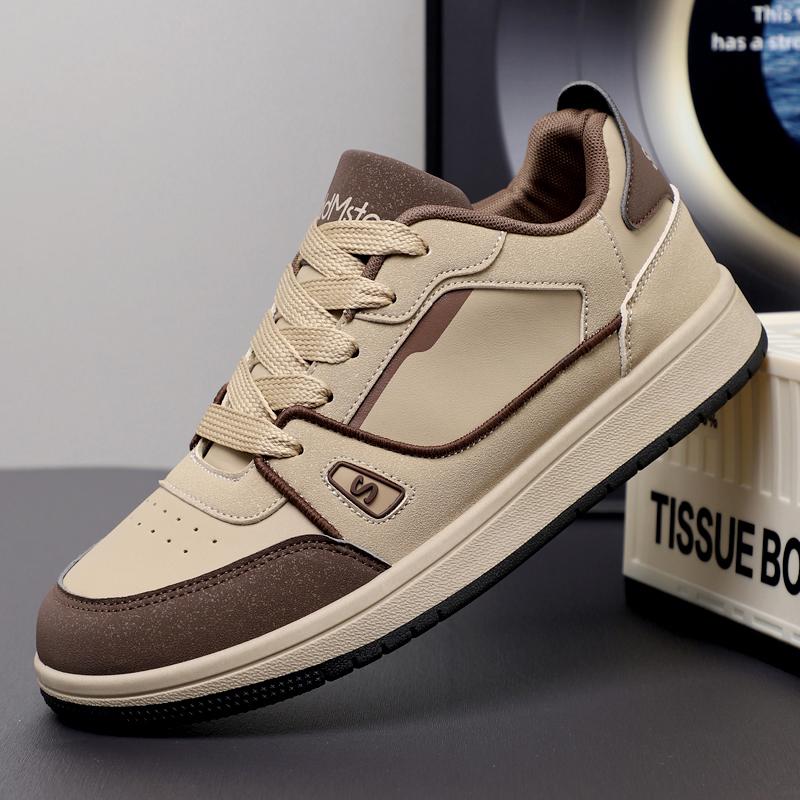 New Men's Classic Four Seasons Fashion Low Top Thick Sole Skateboarding Shoes Comfortable Soft Sole Basketball Sneakers