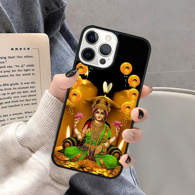 Чехол для телефона Лакшми, индуистской богини, для iPhone 17 Air 16 16e 15 Plus для Apple 13 11 12 14 Pro Max Cover coque Shell