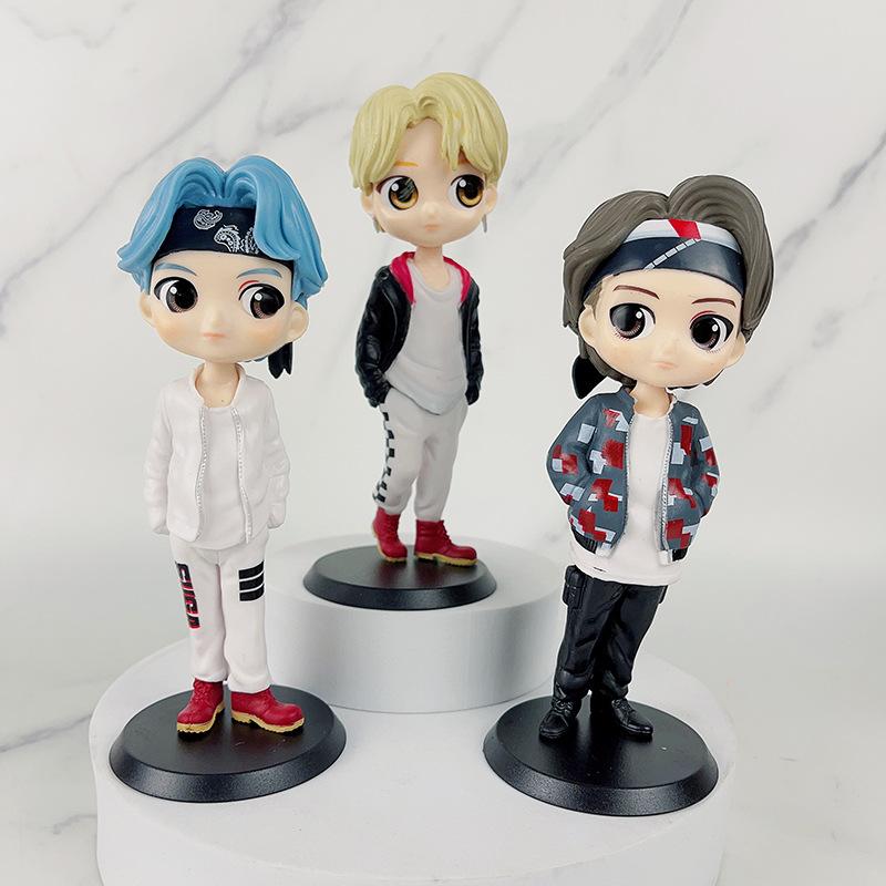 Kawaii Bangtan Boys ПВХ фигурки игрушки группы армейские куклы подарок для фанатов девочек