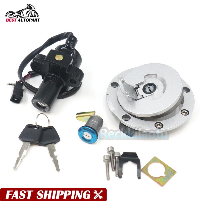 Motorcycle Fuel Gas Cap Ignition Switch Seat Lock Key Set for Honda CBR600 F2/F3 CBR 900RR 919RR 400 250 VFR400 RVF400