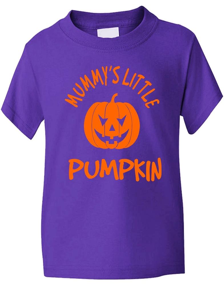 Mummy's Little Pumpkin Halloween Present Funny Kids T shirt Age 1-13