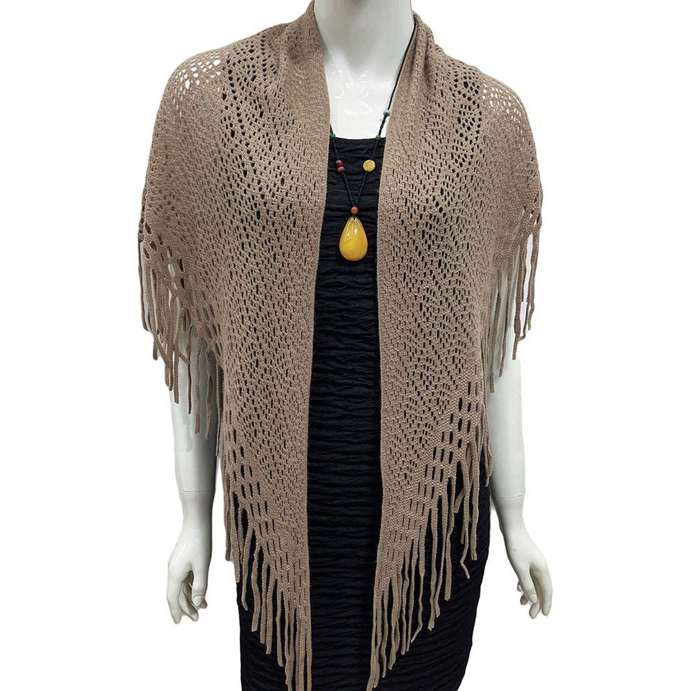 Windproof Thermal Neck Warmer Bib Temperament Cardigan Triangle Scarves Shawl Women Lady Girl