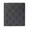 Кошелек с клапаном и классическим принтом логотипа GG Эмблема Мужской кошелек Черный 821206-FAD6M-1000