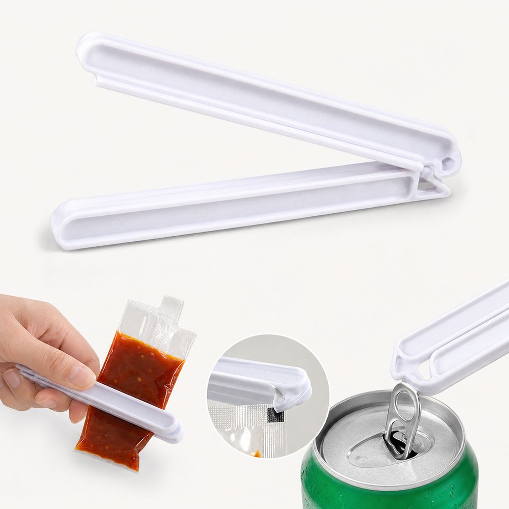 Portable Bag Squeezer Clip Can Tab Opener Packet Squeezer Bag Sealing Clip Sauce Packet Dispensing