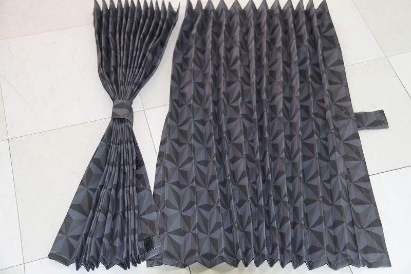 Задние геометрические шторы для грузовика за спальным местом шириной 85 см x 70 см комплект штор для грузовика шторы, плиссированные, с рисунком, светонепроницаемые, шторы, длинные, 2,