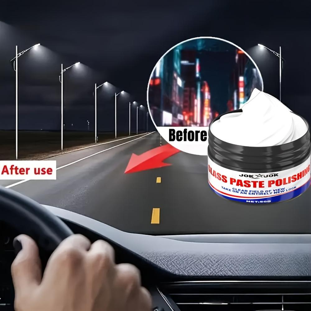 Крем для полировки автомобиля, Восстановитель лобового стекла и зеркала заднего вида, Удаляет мелкие царапины для большей прозрачности. Подходит для Wi