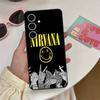 Чехол для телефона Band Hot N-Nirvana для Samsung S 24 Fe 25 Ultra Plus 20 Lite 21 30 22 23 24 22 Ultra 5G Fundas
