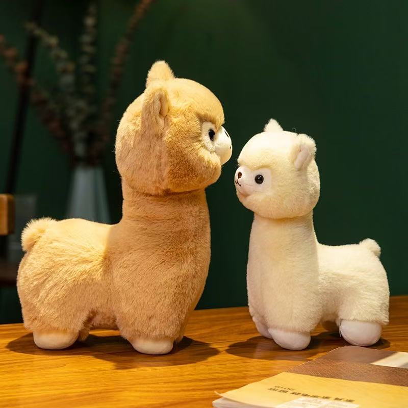 23/30cm Alpaca Doll Simulation Plush Toy Handmade Doll Cartoon Anime Cute Pillow Cushion Home Decoration Children's Birthday Gif