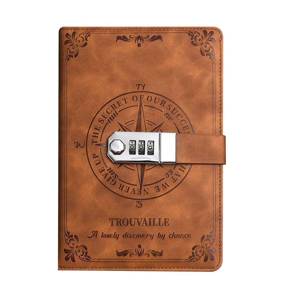 PU Leather Notepad 200-Page School Office Supplies Creative Diary Notebook