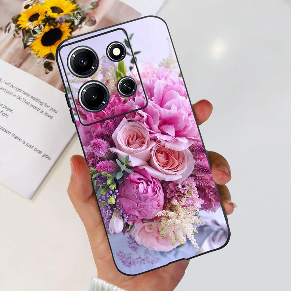 Модный Чехол-бабочка для телефона Infinix Note 30i Note30 Pro 2023 Мягкий Силиконовый ТПУ Задняя Крышка Для Infinix Note 30 Pro Note30i