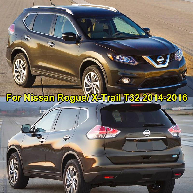 Для Nissan Rogue X-Trail T32 2014 2015 2016 хромированная противотуманная фара дверная ручка вентиляционный переключатель панель крышка отделка украшения автомобиля