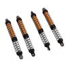 4Pcs 1 10 Model Car Dual Spring Shock Damper Alloy 1 10 RC Dampers with 8 Spare Springs 120mm Gold