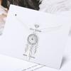 Sterling Color Dreamcatcher Feather Charm Pendant Necklace Pendant Color Dream Catcher Pendant Dramatic Statement Choker Pendant