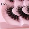 3D Effect Eyelashes 7 Pairs/Set False Natural Look Wispy Curly Fluffy Messy Realistic Looking Faux Mink Hair Reusable Women Fake Lashes Party