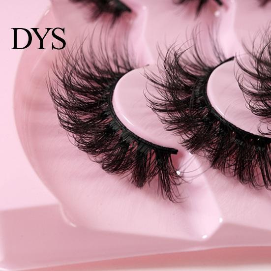 3D Effect Eyelashes 7 Pairs/Set False Natural Look Wispy Curly Fluffy Messy Realistic Looking Faux Mink Hair Reusable Women Fake Lashes Party