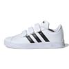 Vl Court 2.0 Comfortable Lightweight Low-Top Kids Skate Shoes Kids Sneakers White Black DB1837