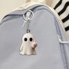 Halloween Keychain Ghost Middle Finger Styling Resin Figurine Key Chain Home Office Desk Festive Decoration