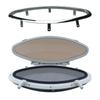 Boat Porthole Port Hole Water Resistant Replacement Accessory Solid with Net Marine Portlight Hatch