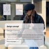 Шерстяной берет Newsboy в корейском стиле - восьмиугольная кепка осень/зима