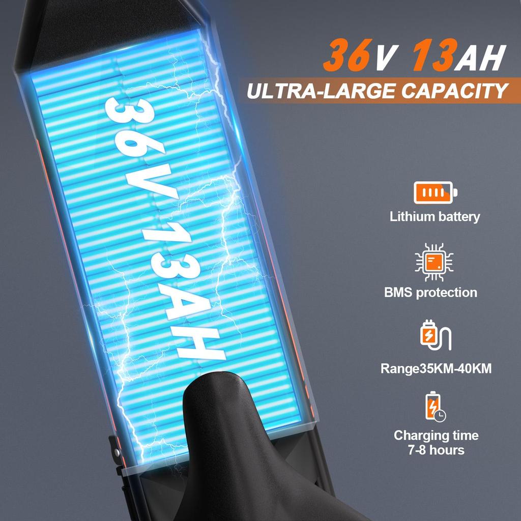 YAMALI X12 350W Складной Электровелосипед 36В 13Ач 12" Толстые Шины Электровелосипед для Взрослых, 25км/ч, 35-40км Запас Хода, Легкий Городской Велосипед