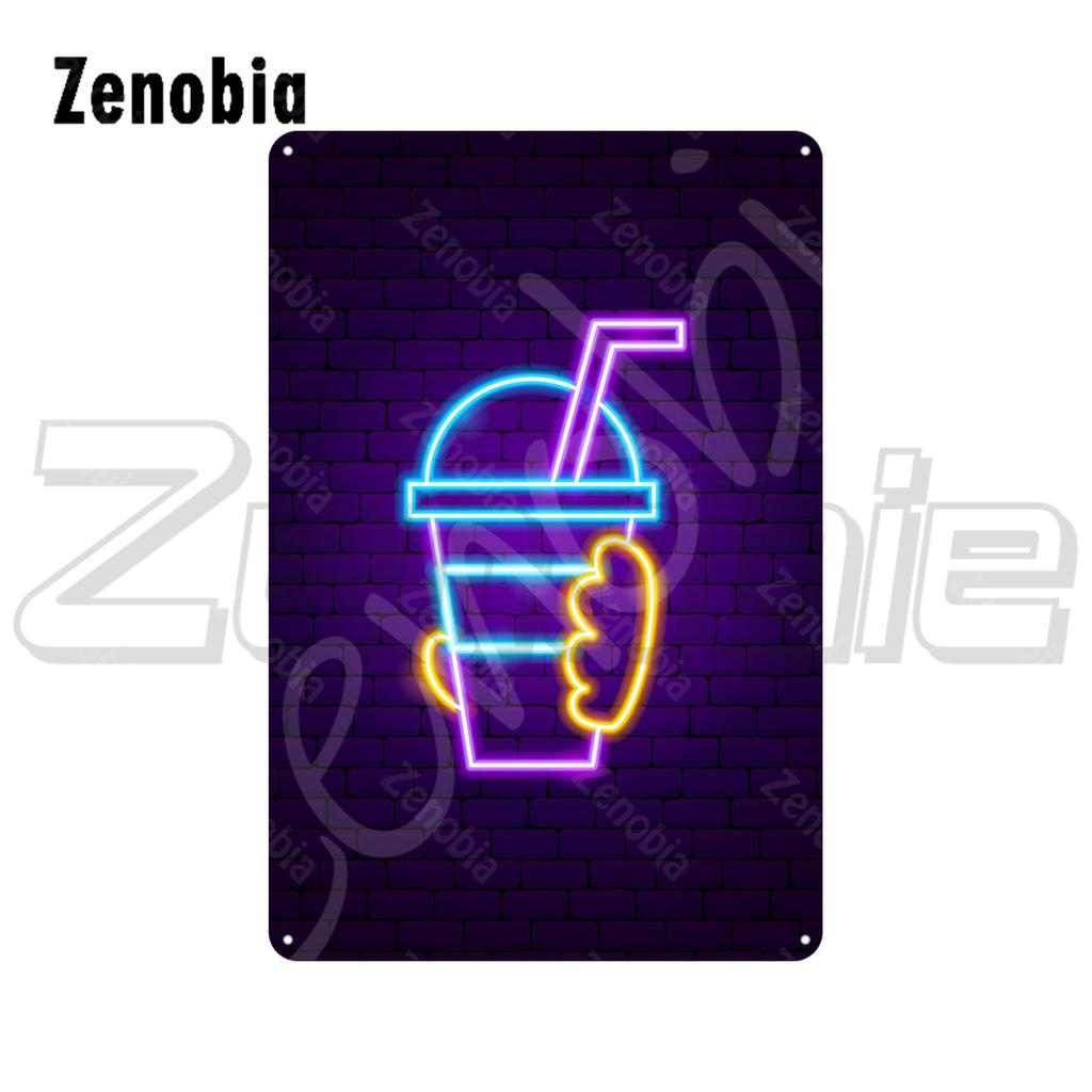 Металлический настенный декор с подсветкой, жестяные вывески, винтажная табличка, портрет с изображением кофе, вина, пива и живой музыки, металлический постер для домашнего декора