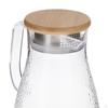 Кувшин для холодной воды 1,5 л, заварочный чайник, с бамбуковой крышкой, кувшин для холодильника
