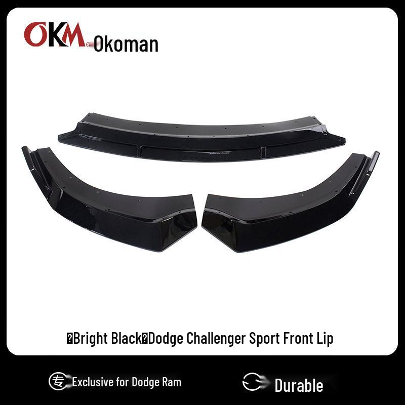 Dodge Charger Widebody Front Lip 2015-24 SRT Double Layer Style Corner Trim Spoiler