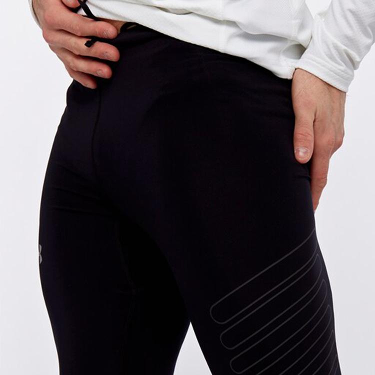 Under Armour Однотонные светоотражающие спортивные леггинсы с логотипом, мужские леггинсы, черные 1299035-001