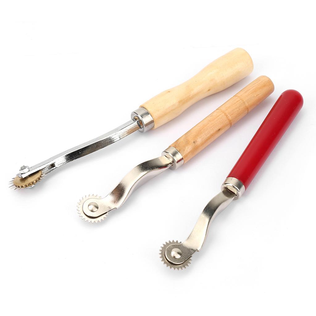 3 шт. DIY кожа бумага ткань ремесло швейное колесо рулетка инструмент маркер стежков инструмент для резки