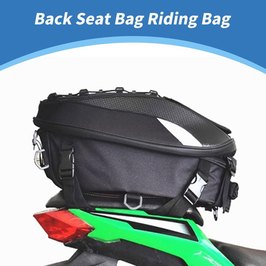 Motorcycle Tail Bag Helmets Storage Multipurpose Rear Seats Riding Backpack Large Capacity Waterproof for Daily Commute