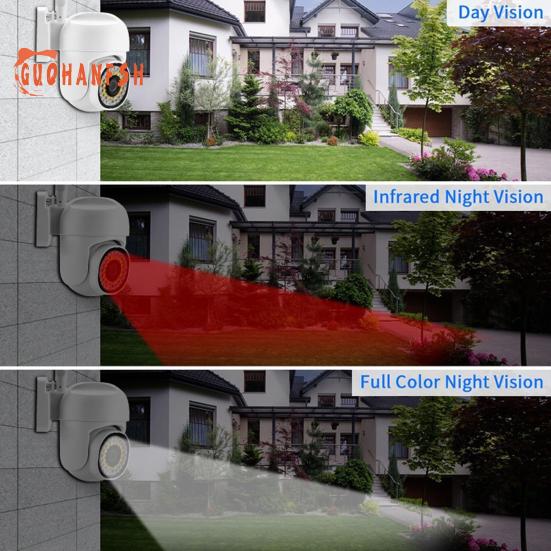 1 комплект камеры наблюдения A13 — 1080P HD-совместимая, двойная подсветка ночного видения, встроенный микрофон, вращающаяся камера наблюдения, товары для дома