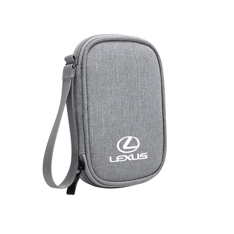 Car Key Bag ID Card Earphone Charger Storage Box For Lexus F-SPORT ES RX NX LS UX LM LX GX LC RZ IS CT GS RC HS SC TX LBX IS300