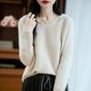 Women's Cashmere Sweater 30% Cashmere 70% Wool Autumn and Winter Pullover Warm and Fashionable