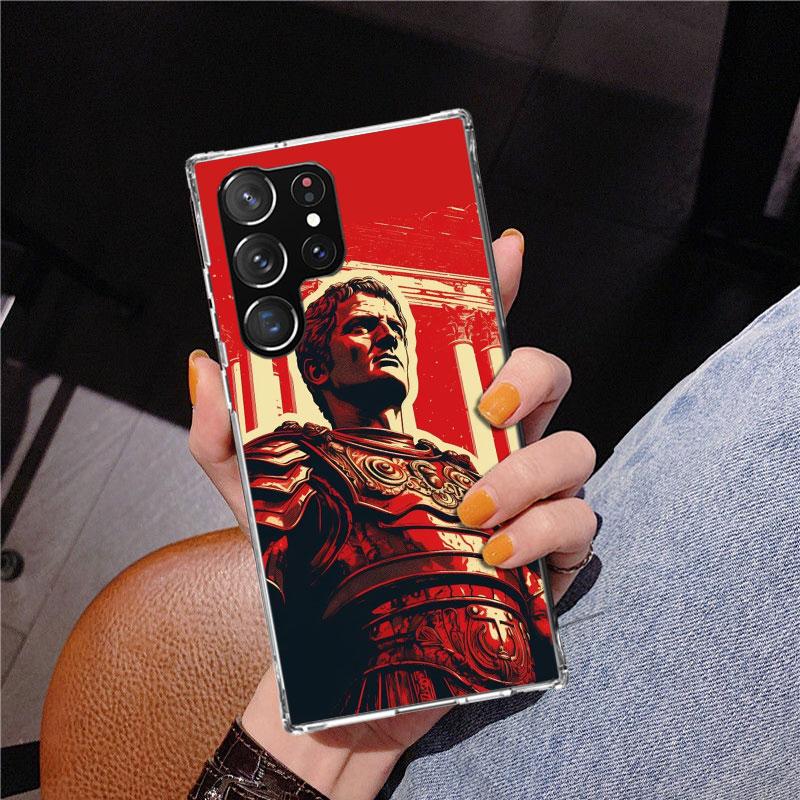 SPQR Roman Imperial Legionv Phone Case For Samsung Galaxy S24 S25 Edge S26 Ultra S23 S22 S21 Plus S20 FE + Personalized Print Co