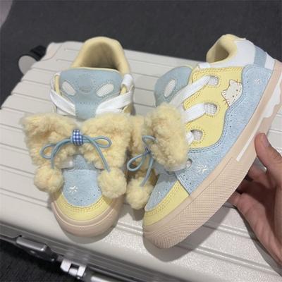 Ретро низкие белые, желтые и синие кроссовки для хлеба женские модные осенние новые Guochao универсальные кеды для скейтборда