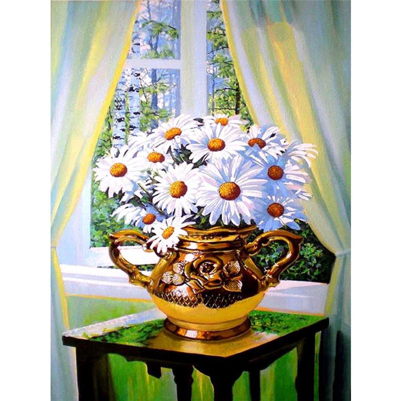 Full 5D Diy Diamond Painting Cartoon Flower Mosaic Embroidery Cross Stitch Home Decor Handmade Gift