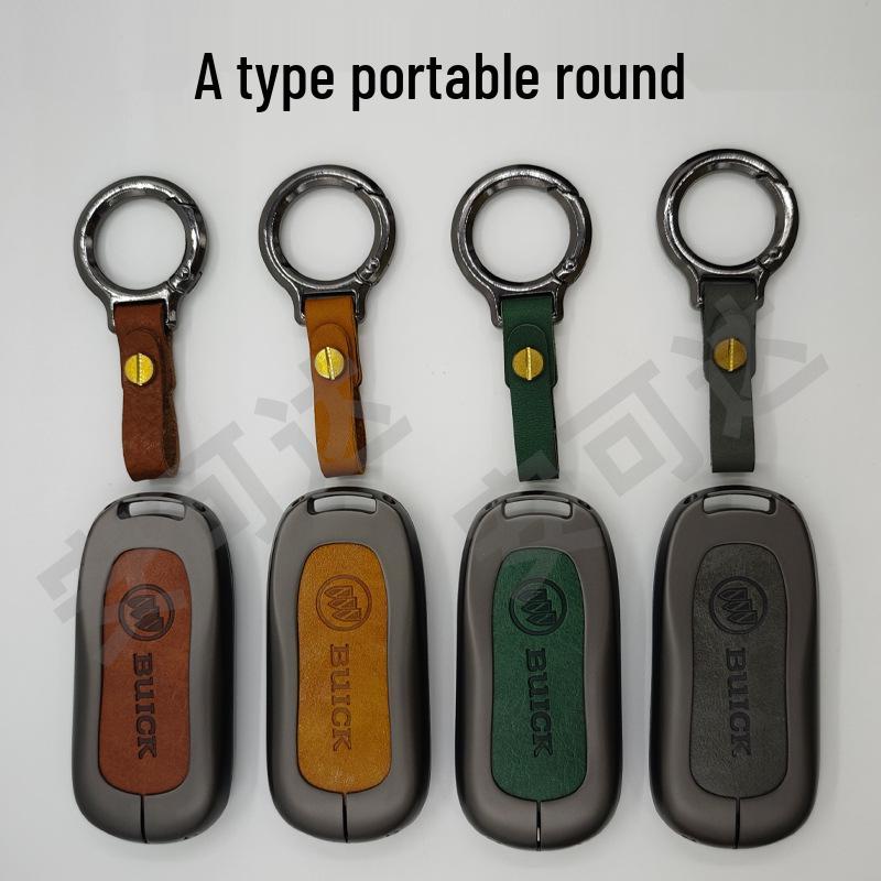 Чехол для ключа Buick Envision S/21/22 Plus: Защита из сплава и натуральной кожи