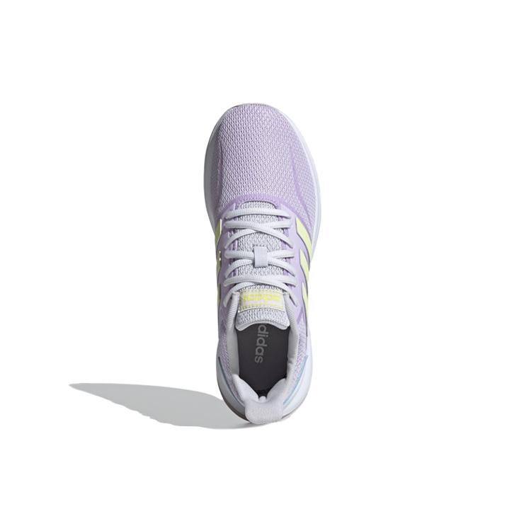 adidas Neo Runfalcon Винтажная сетка Нескользящие Низкие Повседневные Беговые Кроссовки Женские Светло-фиолетовый Желтый EG8632